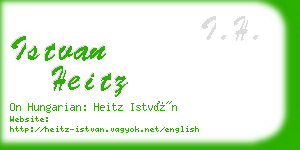 istvan heitz business card